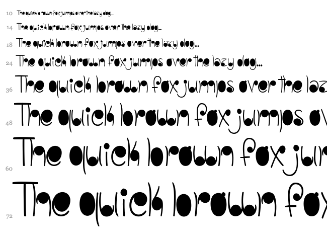 Linestones font waterfall